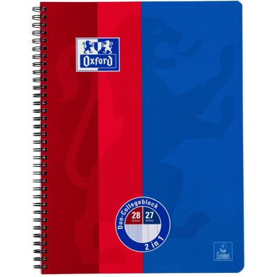 Oxford, Heft + Block, DUO KLASSIK - Collegeblock (A4, Liniert) Oxford, Heft + Block, DUO KLASSIK - Collegeblock (A4, Liniert)