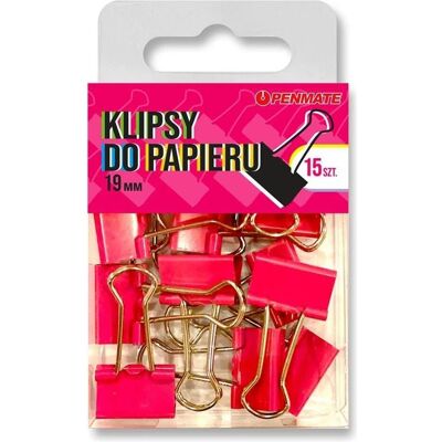 Penmate, Büroklammer, Büroklammern 19mm rosa (15x) Penmate, Büroklammer, Büroklammern 19mm rosa (15x)