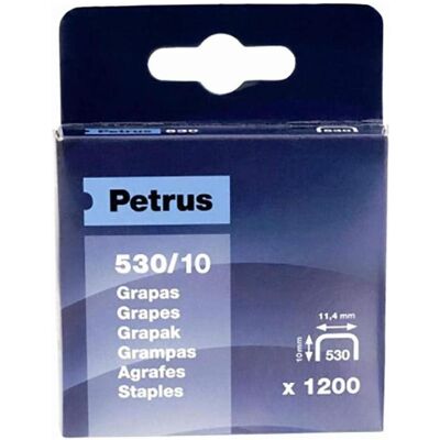 Petrus, Büroklammer, Schachtel 1200 Heftklammern mod. 530/10mm 77515 (1200x) Petrus, Büroklammer, Schachtel 1200 Heftklammern mod. 530/10mm 77515 (1200x)