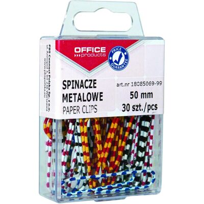 Office Products, Büroklammer, Metallklammern Zebra 50 mm 30St. (30x) Office Products, Büroklammer, Metallklammern Zebra 50 mm 30St. (30x)