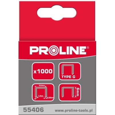Pro-Line, Büroklammer, Gehärtete Heftklammern Typ G 14mm 1000Stk. - 55414 (1000x) Pro-Line, Büroklammer, Gehärtete Heftklammern Typ G 14mm 1000Stk. - 55414 (1000x)