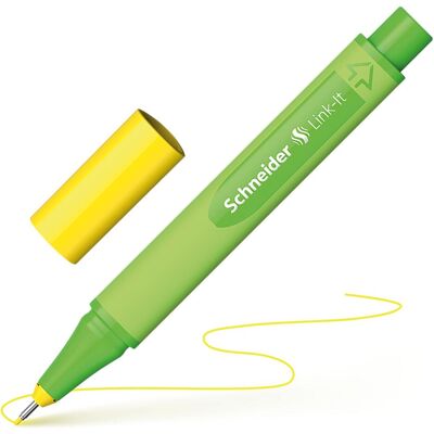 Schneider, Schreibstifte, Fineliner Link-It - Gelb (10x) Schneider, Schreibstifte, Fineliner Link-It - Gelb (10x)