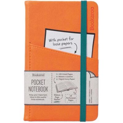 Teka, Heft + Block, Bookaroo Notizbuch Journal Pocket A6 – Orange (A6, Liniert, Harter Einband) Teka, Heft + Block, Bookaroo Notizbuch Journal Pocket A6 – Orange (A6, Liniert, Harter Einband)