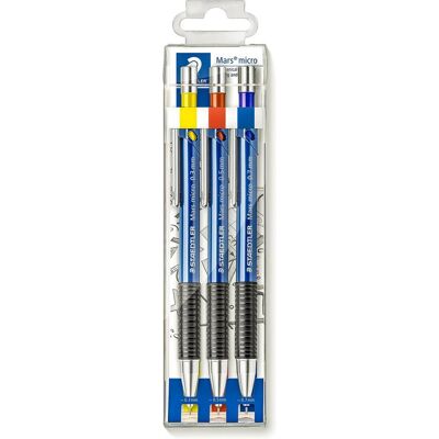 Staedtler Bleistift, Druckbleistift Mars micro sort. 3ST (0.70 mm, B, 3x) Staedtler Bleistift, Druckbleistift Mars micro sort. 3ST (0.70 mm, B, 3x)