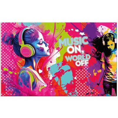 Herma Unterlage, 3 Schreibtischunterlagen Karton Music Girl (35 x 55 cm) Herma Unterlage, 3 Schreibtischunterlagen Karton Music Girl (35 x 55 cm)