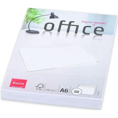 Elco, Karteikarten, Schreibkarten Office (A6, 50x, 200 g/m²) Elco, Karteikarten, Schreibkarten Office (A6, 50x, 200 g/m²)