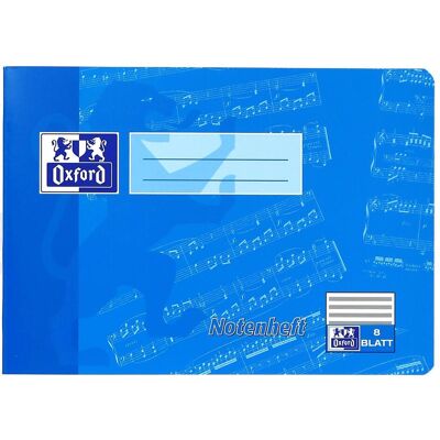Oxford, Heft + Block, Notenheft A5 (A5, Liniert, Weicher Einband) Oxford, Heft + Block, Notenheft A5 (A5, Liniert, Weicher Einband)