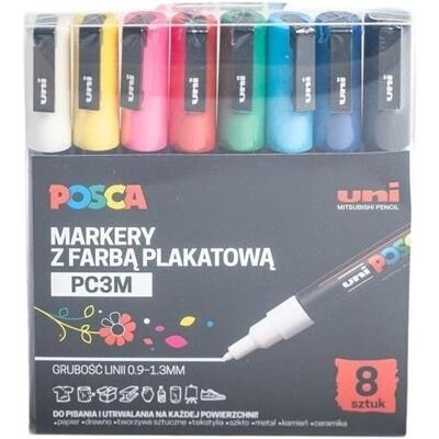Uni-ball, Marker, Postermarker PC-3M 8 Farben (8x) Uni-ball, Marker, Postermarker PC-3M 8 Farben (8x)