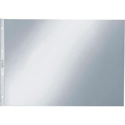 Leitz, Mappe, Prospekthülle, A3 quer, PP, genarbt, 0,10 mm oben offen, dokumentenecht, Lochung: 80-80-80 mm (A3, 50x) Leitz, Mappe, Prospekthülle, A3 quer, PP, genarbt, 0,10 mm oben offen, dokumentenecht, Lochung: 80-80-80 mm (A3, 50x)