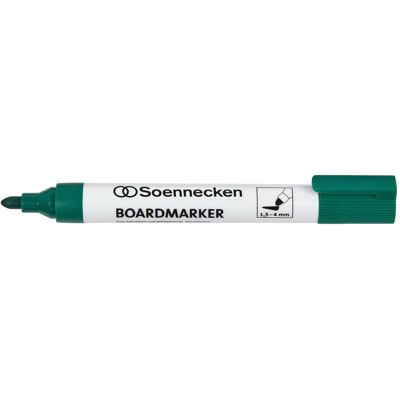 Soennecken, Marker, Whiteboardmarker Strichstärke: 1,5-4 mm Schreibfarbe: grün (1x) Soennecken, Marker, Whiteboardmarker Strichstärke: 1,5-4 mm Schreibfarbe: grün (1x)