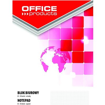 Office Products, Heft + Block, Büroblock a5, kariert liniert, 50 blatt, 60-80g/m? (A5, Kariert, Liniert) Office Products, Heft + Block, Büroblock a5, kariert liniert, 50 blatt, 60-80g/m? (A5, Kariert, Liniert)