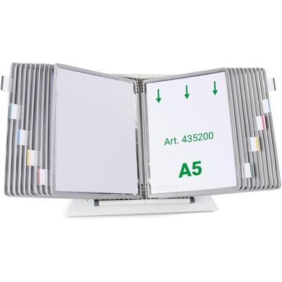 Tarifold, Informationsschild, Sichttafelsystem 435200 DIN A5 grau mit 20 St. Sichttafeln Tarifold, Informationsschild, Sichttafelsystem 435200 DIN A5 grau mit 20 St. Sichttafeln