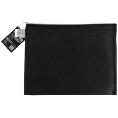 Foldersys, Mappe, Reissverschlussbeutel A4 non-woven-PP opak schwarz (A4, 1x) Foldersys, Mappe, Reissverschlussbeutel A4 non-woven-PP opak schwarz (A4, 1x)