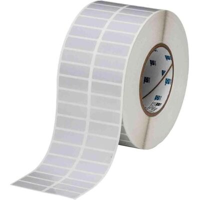 Brady, Etikettenrolle, THT-37-480-10, Polyester, Hellgrau, 38.10 x 12.70 mm, permanent, 2-bahnig (10.000 E.) (38.10 mm) Brady, Etikettenrolle, THT-37-480-10, Polyester, Hellgrau, 38.10 x 12.70 mm, permanent, 2-bahnig (10.000 E.) (38.10 mm)
