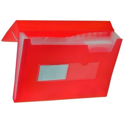 Tetis, Mappe, Faltmappe PP mit Eckgummi A4 13 Fächer – rot TARGI (A4, 1x) Tetis, Mappe, Faltmappe PP mit Eckgummi A4 13 Fächer – rot TARGI (A4, 1x)