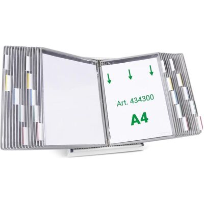 Tarifold, Informationsschild, Sichttafelsystem 434300 DIN A4 grau mit 30 St. Sichttafeln Tarifold, Informationsschild, Sichttafelsystem 434300 DIN A4 grau mit 30 St. Sichttafeln