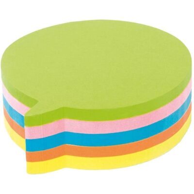 Kores, Haftnotiz, Notizzettel Sprechblase 7 x 7 cm, Mehrfarbig (70 x 70 mm) Kores, Haftnotiz, Notizzettel Sprechblase 7 x 7 cm, Mehrfarbig (70 x 70 mm)