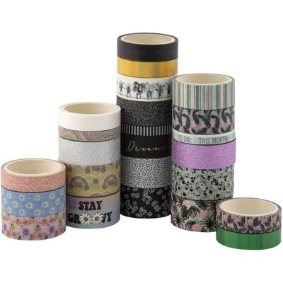 Grafix, Washi Tape, Washi tape 24 pcs Grafix, Washi Tape, Washi tape 24 pcs