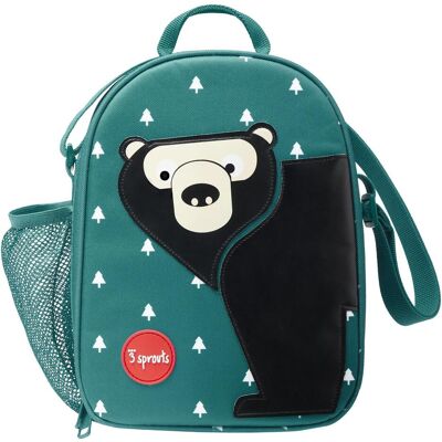3 Sprouts, Kindergartentasche, Lunch Bag - Teal Bear 3 Sprouts, Kindergartentasche, Lunch Bag - Teal Bear