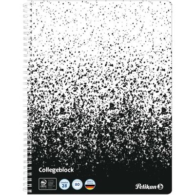 Pelikan Heft + Block, Notizblock Spiralblock A4 80 Blatt Lineatur 28 Motiv Color Edition schwarz/weiss (A4, Liniert) Pelikan Heft + Block, Notizblock Spiralblock A4 80 Blatt Lineatur 28 Motiv Color Edition schwarz/weiss (A4, Liniert)