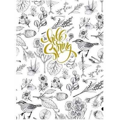 Fresh, Heft + Block, Dekoratives Notizbuch 145x197/64K Raster TW Birds (A6) Fresh, Heft + Block, Dekoratives Notizbuch 145x197/64K Raster TW Birds (A6)