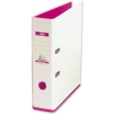 Elba, Ordner, Ordner myColour, Rückenbreite: 80 mm, weiss-pink DIN A4, Einband aussen (A4, 80 mm, 1 Stk.) Elba, Ordner, Ordner myColour, Rückenbreite: 80 mm, weiss-pink DIN A4, Einband aussen (A4, 80 mm, 1 Stk.)