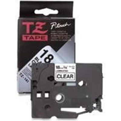 Brother Beschriftungsband, Original P-Touch Farbband schwarz auf transparent (TZE-S141) (1.80 cm, Schwarz) Brother Beschriftungsband, Original P-Touch Farbband schwarz auf transparent (TZE-S141) (1.80 cm, Schwarz)