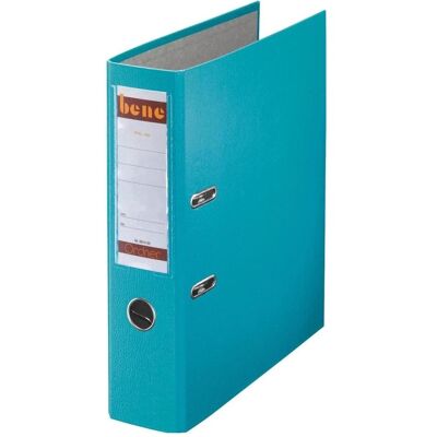 Bene, Ordner, Ordner DIN A4 80mm PP türkis (A4, 80 mm, 1 Stk.) Bene, Ordner, Ordner DIN A4 80mm PP türkis (A4, 80 mm, 1 Stk.)