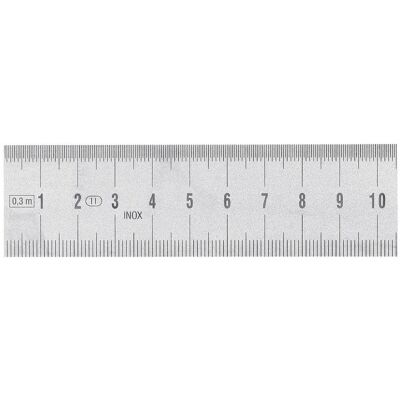 BRW, Lineal, Stahlmassstab INOX (30 cm, Stahl) BRW, Lineal, Stahlmassstab INOX (30 cm, Stahl)