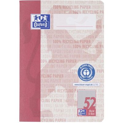 Oxford, Heft + Block, Recycling Oktavheft, A6 (A6, Kariert, Weicher Einband) Oxford, Heft + Block, Recycling Oktavheft, A6 (A6, Kariert, Weicher Einband)