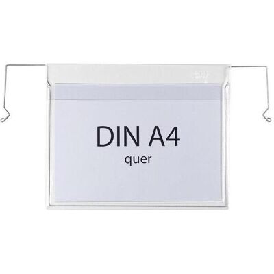 Transpak, Mappe, Drahtbügeltasche Masse 230x302mm A4 Stärke 180µ quer m.Klappe PVC-Weichfolie transparent (A4) Transpak, Mappe, Drahtbügeltasche Masse 230x302mm A4 Stärke 180µ quer m.Klappe PVC-Weichfolie transparent (A4)
