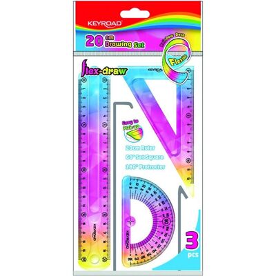 Connect, Lineal, Rainbow deco geometrisches set, anhänger, farbmischung (20 cm, Kunststoff) Connect, Lineal, Rainbow deco geometrisches set, anhänger, farbmischung (20 cm, Kunststoff)