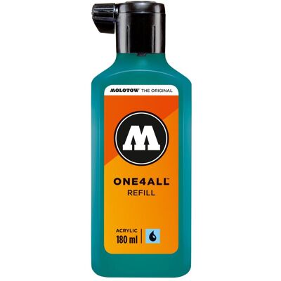Molotow, Ersatzpatronen + Tintenfass, Nachfülltinte One4All für Permanentmarker 180ml lagunenblau (Blau, 180 ml) Molotow, Ersatzpatronen + Tintenfass, Nachfülltinte One4All für Permanentmarker 180ml lagunenblau (Blau, 180 ml)
