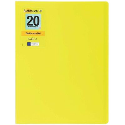 Pagna, Mappe, School Sichtbuch DIN A4, 20 Hüllen lindgrün (A4, 1x) Pagna, Mappe, School Sichtbuch DIN A4, 20 Hüllen lindgrün (A4, 1x)