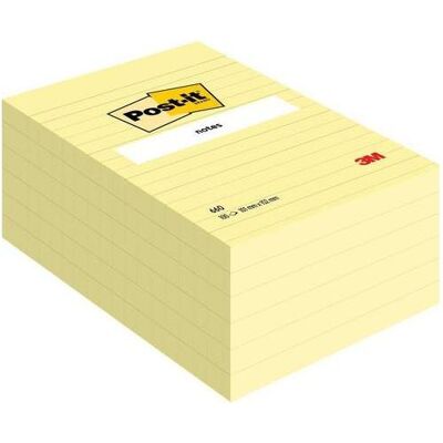 Post-it, Haftnotiz, Haftnotizenwürfel 660M 101 mm x 152 mm Gelb (152 x 101 mm) Post-it, Haftnotiz, Haftnotizenwürfel 660M 101 mm x 152 mm Gelb (152 x 101 mm)