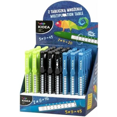 Kidea, Schreibstifte, Kugelschreiber mit Einmaleins D p40 Mix Preis für 1 Stück (40x) Kidea, Schreibstifte, Kugelschreiber mit Einmaleins D p40 Mix Preis für 1 Stück (40x)
