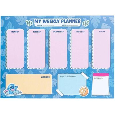 Disney Agenda, Stitch – Wochenplaner 54 A4-Seiten (A4, 1 Woche / 2 Seiten) Disney Agenda, Stitch – Wochenplaner 54 A4-Seiten (A4, 1 Woche / 2 Seiten)