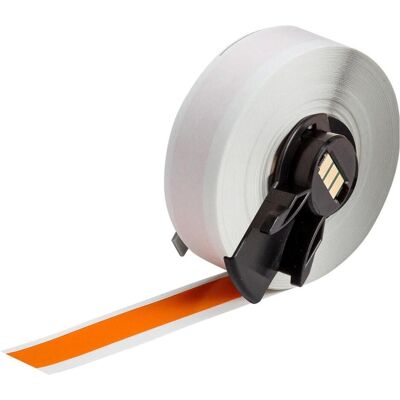 Brady, Etikettenrolle, M6C-500-595-OR, Hochleistungs-Vinylband, Orange, glänzend, 12.70 mm x 15.24 m, permanent, En (12.70 mm) Brady, Etikettenrolle, M6C-500-595-OR, Hochleistungs-Vinylband, Orange, glänzend, 12.70 mm x 15.24 m, permanent, En (12.70 mm)