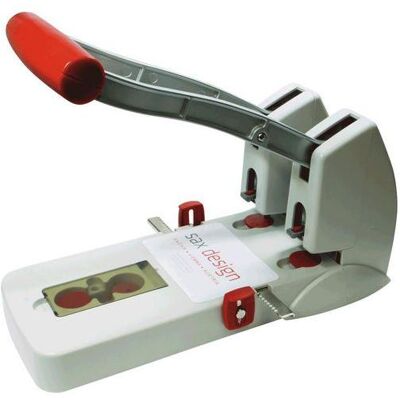 SAX, Locher, Locher 908 Grau, Rot, 1 Stück SAX, Locher, Locher 908 Grau, Rot, 1 Stück