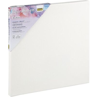 Idena 60031 Leinwandrahmen - Baumwolle, 30x30cm, Weiß Idena 60031 Leinwandrahmen - Baumwolle, 30x30cm, Weiß