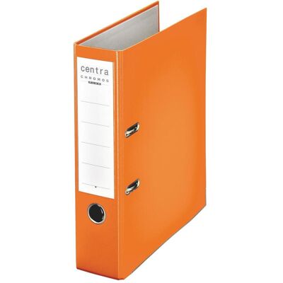 Centra, Ordner, Chromos-Ordner, 80 mm, A4, orange Einband mit PP-Folie kaschiert, mit Schlitzen (A4, 80 mm, 1 Stk.) Centra, Ordner, Chromos-Ordner, 80 mm, A4, orange Einband mit PP-Folie kaschiert, mit Schlitzen (A4, 80 mm, 1 Stk.)