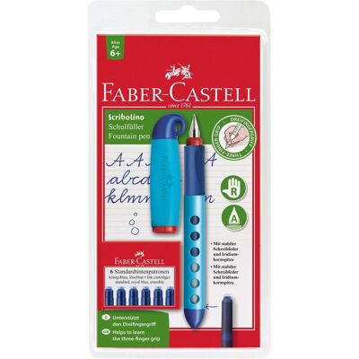 Faber-Castell, Schreibstifte, Faber.C.Schulfüller Scribolino rechts 149802 (1x) Faber-Castell, Schreibstifte, Faber.C.Schulfüller Scribolino rechts 149802 (1x)