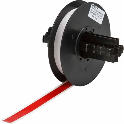Brady, Etikettenrolle, B-595, Hochleistungs-Industrie-Vinylband, Rot, glänzend, 13.00 mm x 30.00 m, permanent, Endl (19.05 mm) Brady, Etikettenrolle, B-595, Hochleistungs-Industrie-Vinylband, Rot, glänzend, 13.00 mm x 30.00 m, permanent, Endl (19.05 mm)