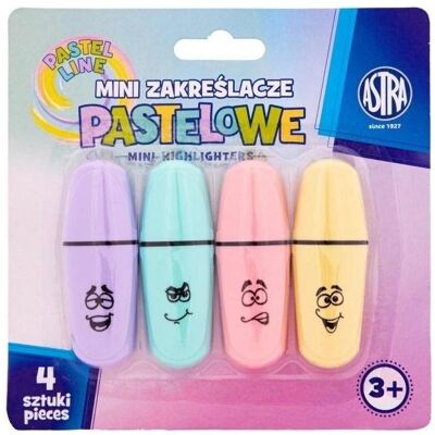 Astra, Marker, Mini-Pastell-Textmarker 4-farbig (4x) Astra, Marker, Mini-Pastell-Textmarker 4-farbig (4x)