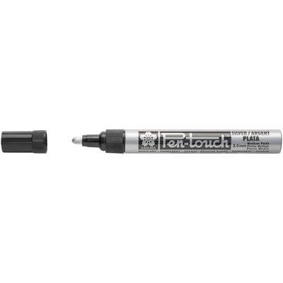 Sakura, Marker, Lackmarker Pen-Touch 2.0 mm, M, Silber (1x) Sakura, Marker, Lackmarker Pen-Touch 2.0 mm, M, Silber (1x)