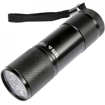 Yato, Taschenlampe, Latarka Aluminiowa 9-Led Czarna (8.50 cm, 30 lm) Yato, Taschenlampe, Latarka Aluminiowa 9-Led Czarna (8.50 cm, 30 lm)