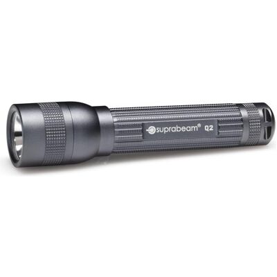 Suprabeam Q2 Taschenlampe - Kompakt, Hyperfocus, Aluminium Suprabeam Q2 Taschenlampe - Kompakt, Hyperfocus, Aluminium