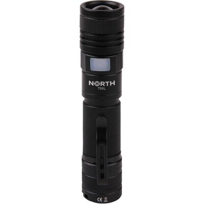 NORTH 700Lumen Zoom Taschenlampe - LED Aluminium - 7W - Schwarz NORTH 700Lumen Zoom Taschenlampe - LED Aluminium - 7W - Schwarz