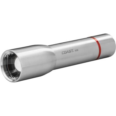 Coast, Taschenlampe, A25R aufladbare Taschenlampe aus rostfreiem Stahl (1000 Lumen) - in Geschenkbox (15.90 cm, 725 lm) Coast, Taschenlampe, A25R aufladbare Taschenlampe aus rostfreiem Stahl (1000 Lumen) - in Geschenkbox (15.90 cm, 725 lm)