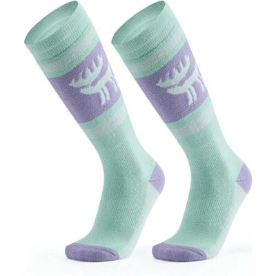 Rockbros, Unisex, Sportsocken, Qunature 037202 Skisocken Grösse 43-48 (L/XL) - lila-grün (43 - 48), Grün, Violett, Mehrfarbig Rockbros, Unisex, Sportsocken, Qunature 037202 Skisocken Grösse 43-48 (L/XL) - lila-grün (43 - 48), Grün, Violett, Mehrfarbig
